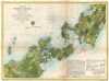 1857 U.S. Coast Survey Map of Woods Hole, Massachusetts