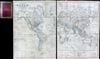 1844 Teesdale Dissected Library or Wall Map of the World (w/ Republic of Texas)