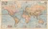 1870 Berghaus Map of the World