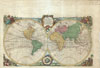 1744 Bowen Map of the World in Hemispheres