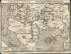 1585 / 1592 Heinrich Bunting Woodcut Map of the World