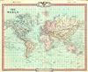 1852 Cruchley Map of The World