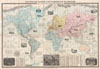 1859 Delamarche Case Map of the World