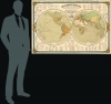Mappemonde coloniale. Possessions coloniales des Etats de l'Europe avec les câbles télégraphiques sous-marins et les lignes de navigation... - Alternate View 1 Thumbnail