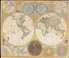1787 Samuel Dunn / Sayer Wall Map of the World in Hemispheres