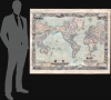 Monk's New Illuminated Steel Plate Map of The World Embracing all the Latest Discoveries and Exploration on Mercator's Projection. - Alternate View 1 Thumbnail