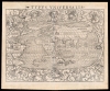 1540 Sebastian Münster map of the world (First block, 1545 third state)