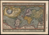 1596 / 1612 Matthias Quad map of the World, after Mercator