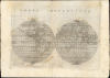 1561 Ruscelli Double-Hemisphere Map of the World
