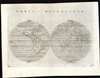 1561 Ruscelli Double-Hemisphere Map of the World