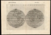 1561 / 1599 Ruscelli / Rosaccio Double-Hemisphere Map of the World