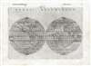 1561 / 1598 Ruscelli / Rosaccio Double-Hemisphere Map of the World