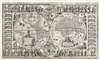 1655 Scolari carte-à-figures Double-Hemisphere World