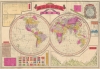 1886 Torakichi Maeda Map of the World
