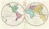 1793 Wilkinson Map of the World in Hemispheres