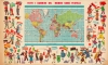 1959 Editrice La Scuola Pictorial Children's World Map