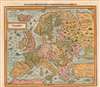 Die erst General Tafel... Ptolemeisch General Tafel... Europa... Asia... Africa... Die newen Inseln. - Alternate View 3 Thumbnail