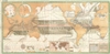 1880 Jilek Map of the World showing Ocean Currents and Winds