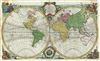 1747 Bowen Map of the World in Hemispheres (Sea of Korea identified)