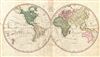 1794 Wilkinson Map of the World in Hemispheres