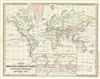1866 Rand McNally Map of the Earth's Highlands and Lowlands