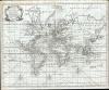 1744 Bowen Map of the World on Mercator Projection (Sea of Korea identified)