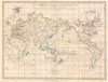 1799 Cruttwell Map of the World on Mercator's Projection
