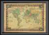 1850 Ensign and Thayer Wall Map of the World