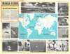 1970 Civic Education Service Broadside Map of the World's Oceans