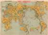 1933 Keizo Shimada Japanese Manga Pictorial Map of the World