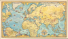 1960 Davey Pictorial Map of the World, Pakistan International Airlines