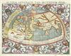 1550 Munster Map of the World According to Ptolemy