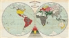 1894 Baker and Taylor Map of the World's Religions