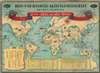 1950 Reis- und Handels-Aktiengesellschaft Pictorial Map of the World with the History of Rice