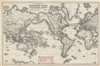 1871 Colton Map of World Telegraph Lines