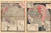 1942 Detroit Times Pictorial Map of the World During World War II