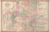 1886 Colton Map of Wyoming, Colorado, and Utah