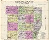 1912 Century Map of Wyoming County, New York