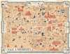 1950 Brook Pictorial Map of Yale University