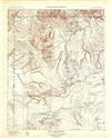 1904 USGS Topographic Map of Gallatin, Yellowstone National Park