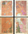 1896 U.S. Geological Survey Geological Map of Yellowstone National Park (4 sheets)