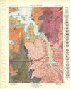 1904 USGS Geologic Map of Yellowstone Lake, Yellowstone National Park