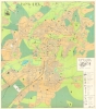 1993 Belgaryan Tourist Map or Yerevan, Armenia