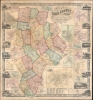 1856 Chase and Smith Wall Map of York County, Maine