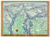 1955 Della Hoss Pictorial Bird's Eye View Map of Yosemite National Park, California