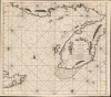 1695 Van Keulen Map of the Yucatan Peninsula, Belize and Honduras