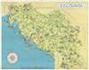 1954 Kopac Pictorial Tourist Map of Yugoslavia
