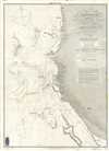 1873 Admiralty Chart or Map of the Southwest Coast of Zanzibar
