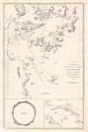 1796 Dalrymple / Barrow Map of Tchu-san (Zhoushan), China; Macartney Mission