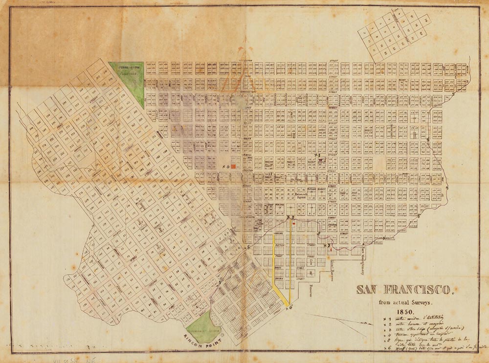 San Francisco from actual Surveys 1850